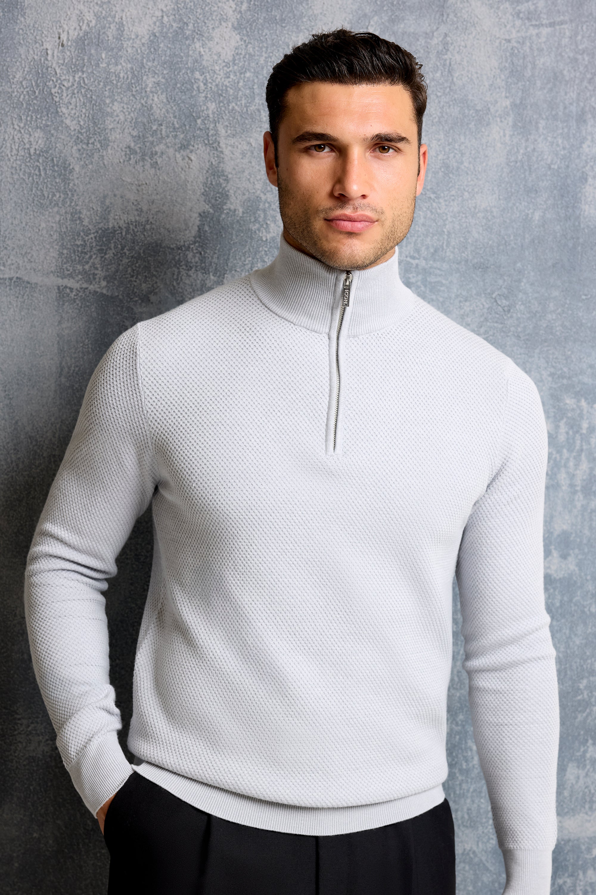 THE HUDSON QUARTER ZIP SWEATER