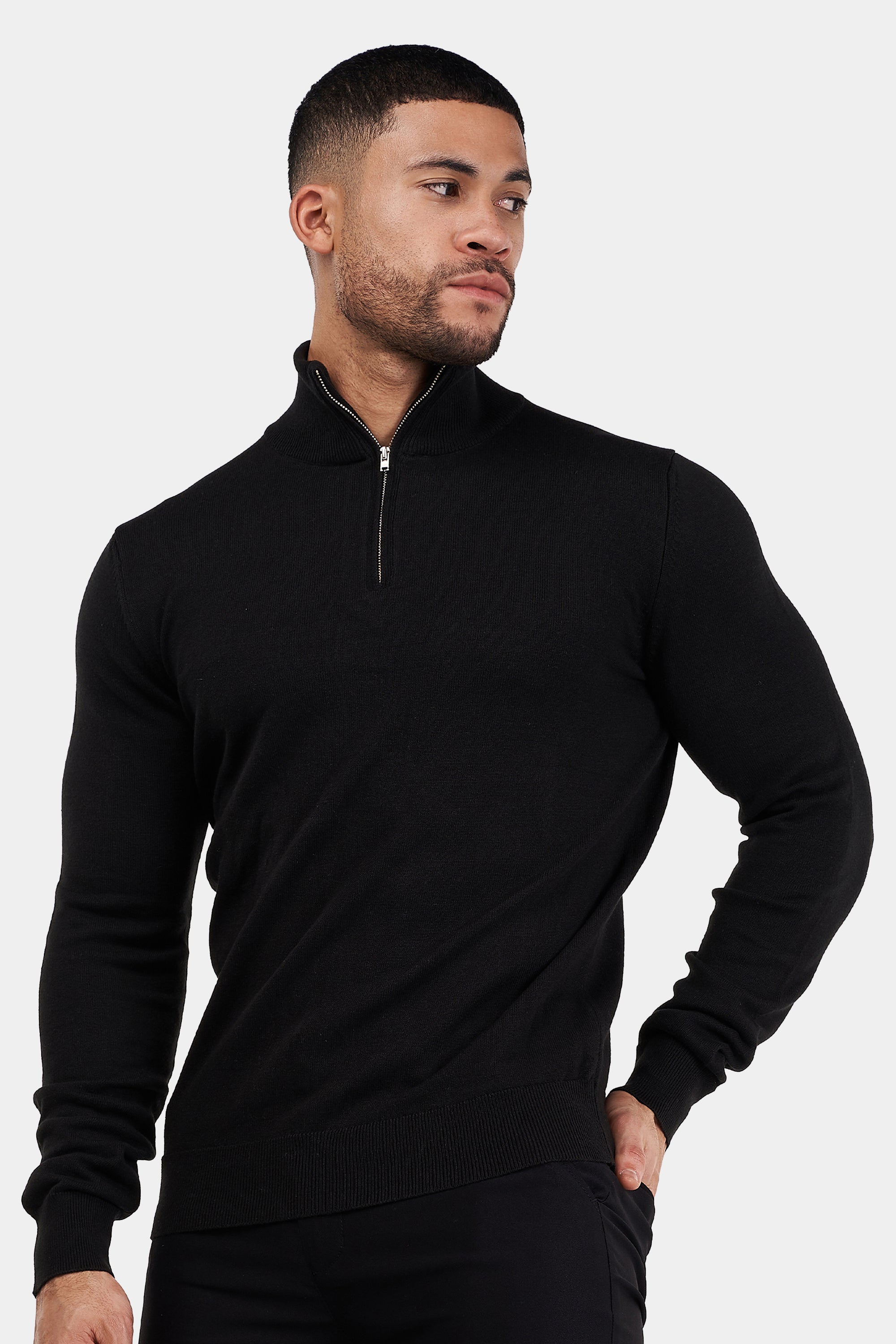 THE BELMONT QUARTER ZIP SWEATER