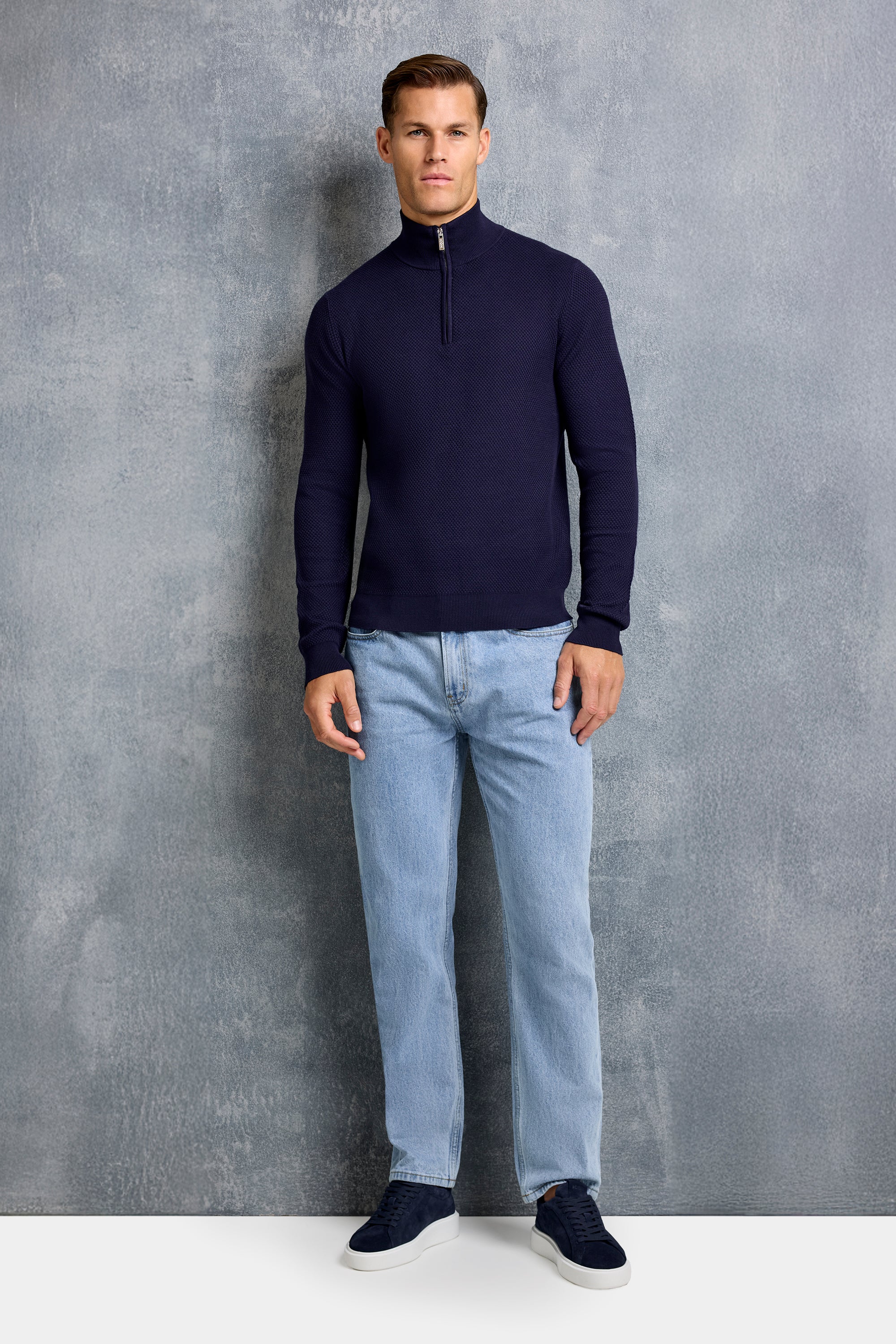 THE KENSIGNTON QUARTER-ZIP SWEATER