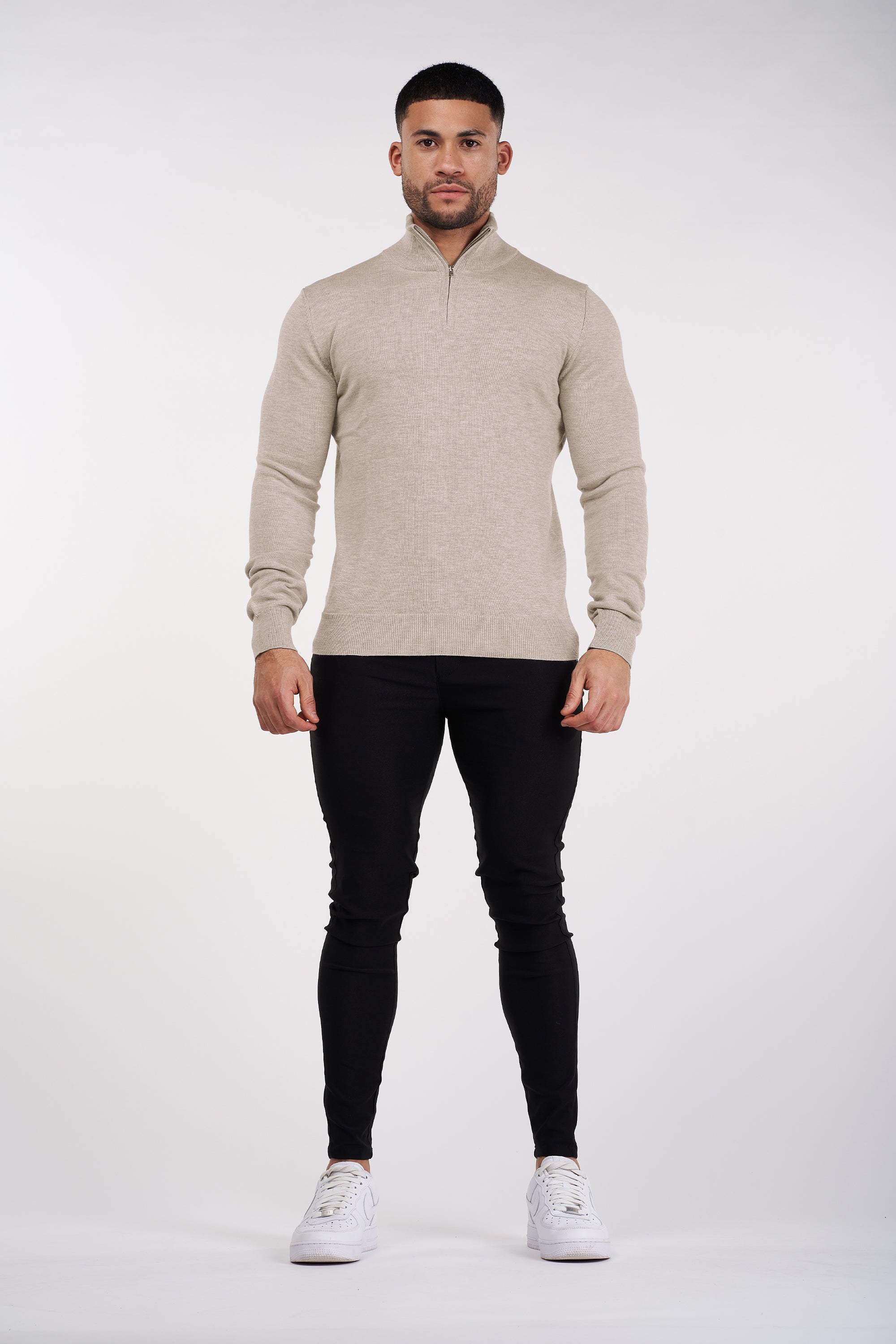 THE BELMONT QUARTER ZIP SWEATER