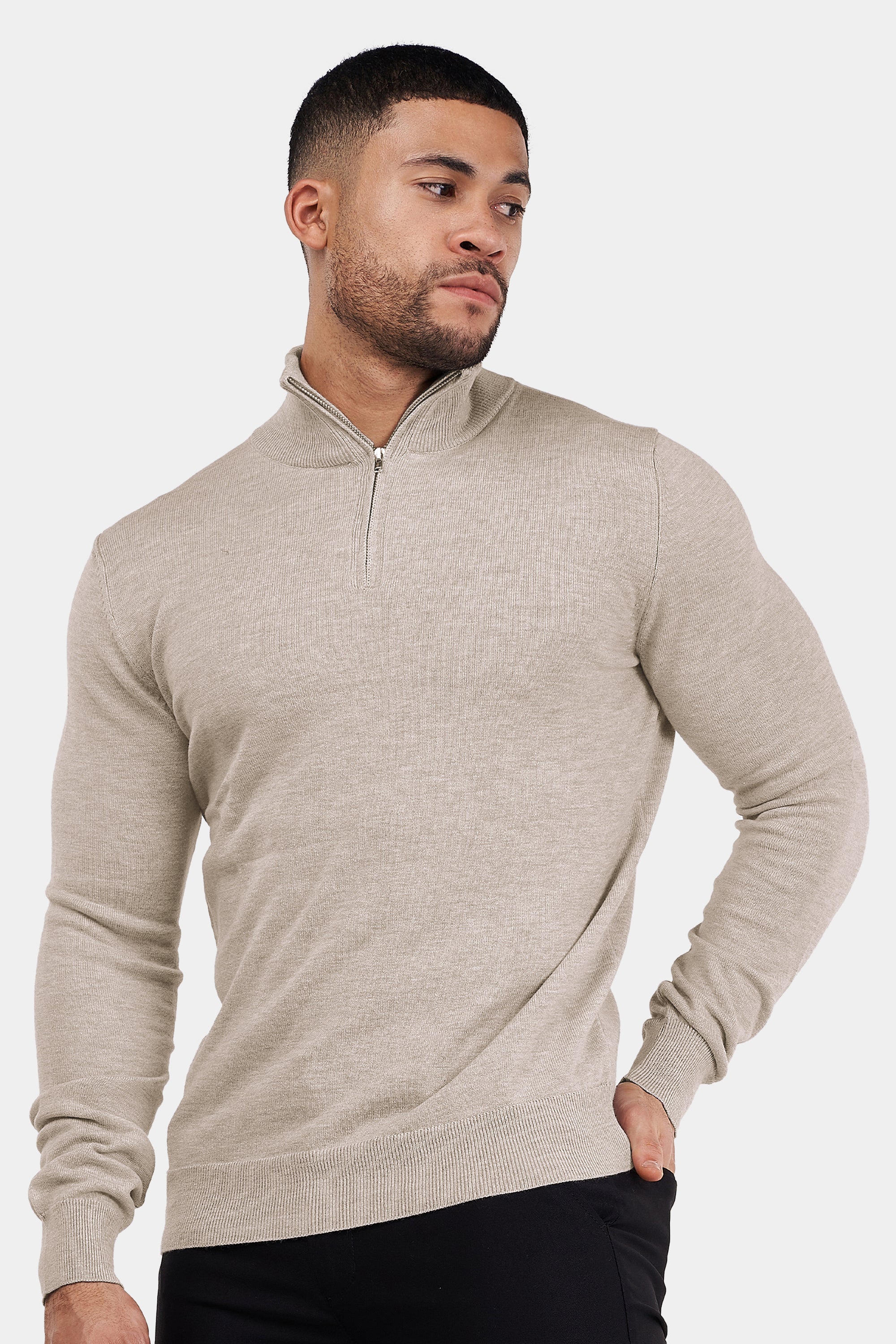 THE BELMONT QUARTER ZIP SWEATER