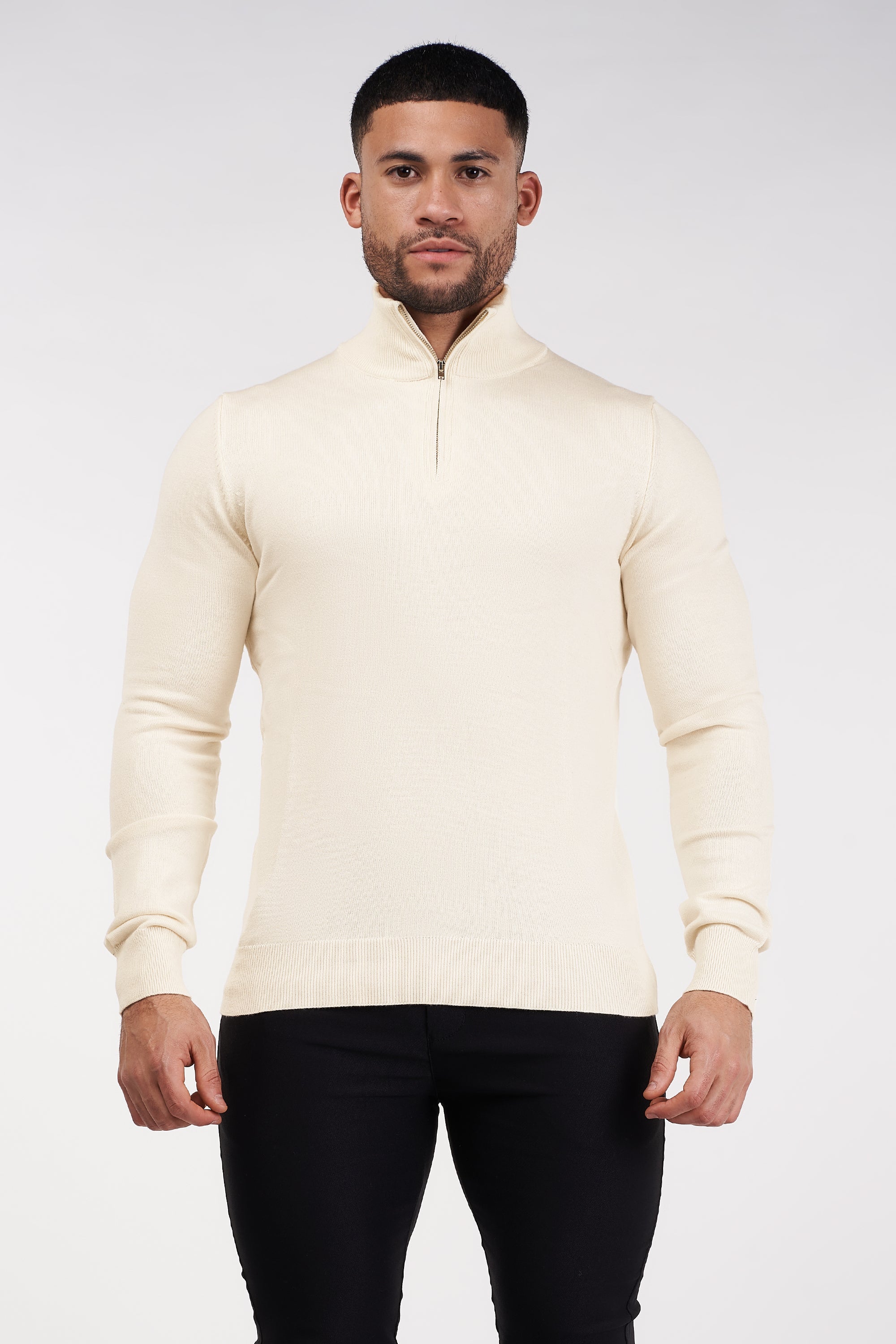 THE BELMONT QUARTER ZIP SWEATER