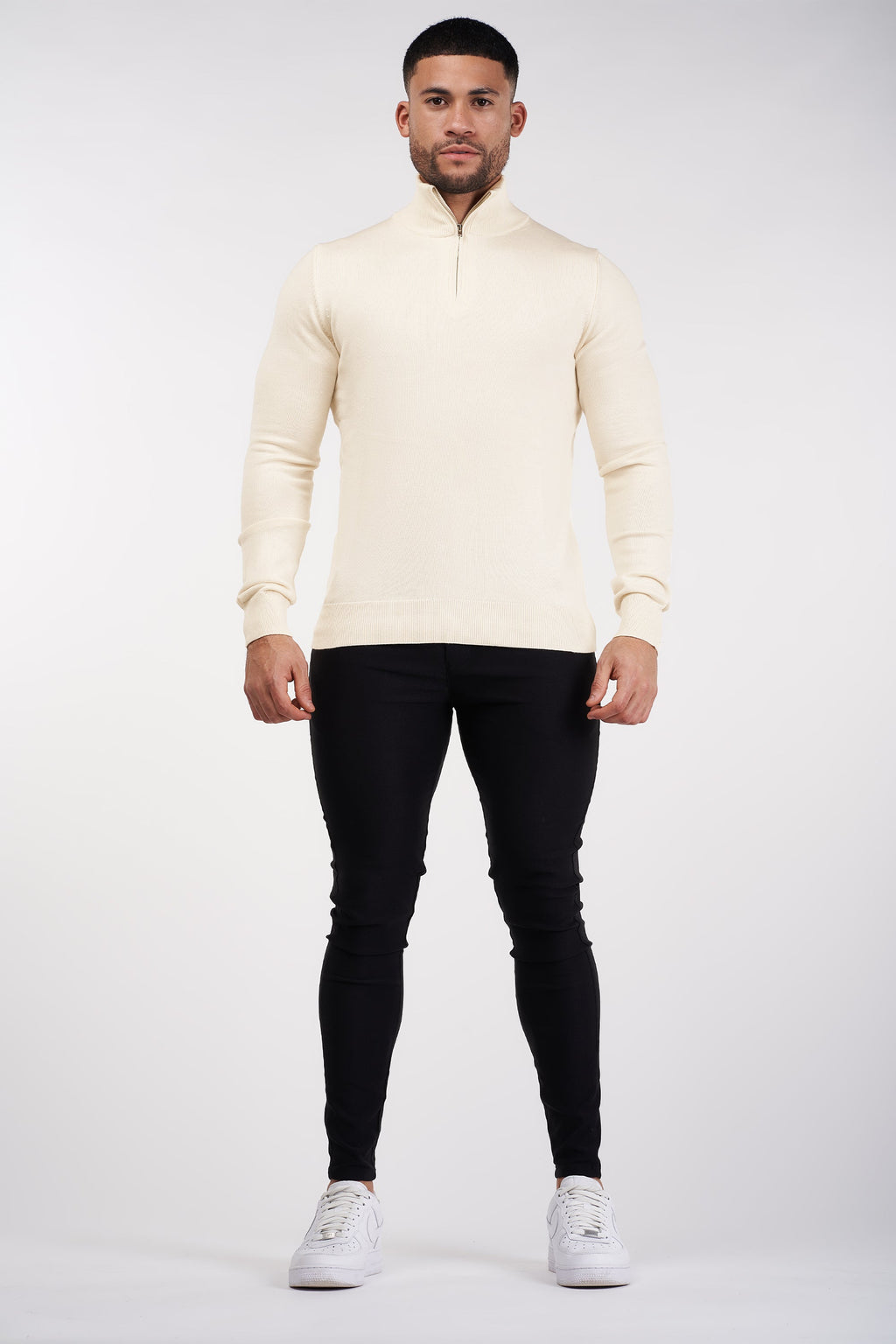 THE BELMONT QUARTER ZIP SWEATER