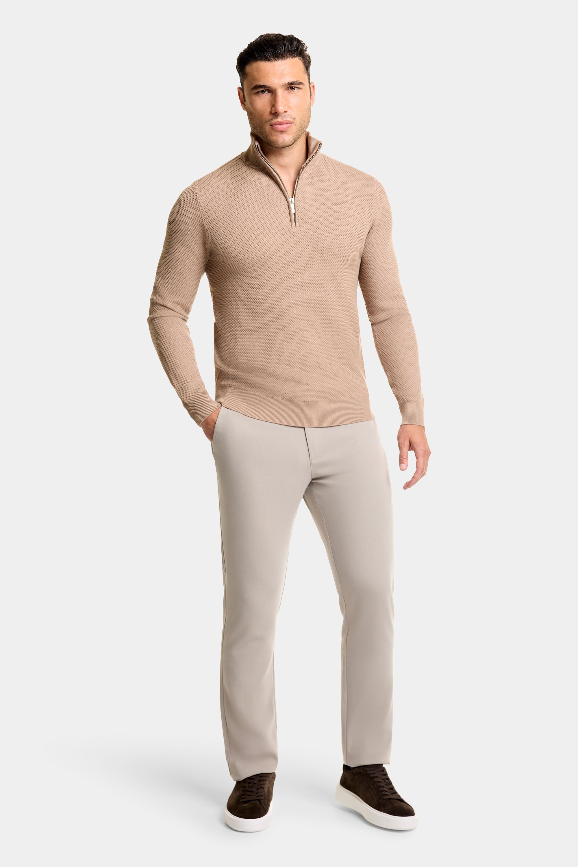 THE HUDSON QUARTER ZIP SWEATER