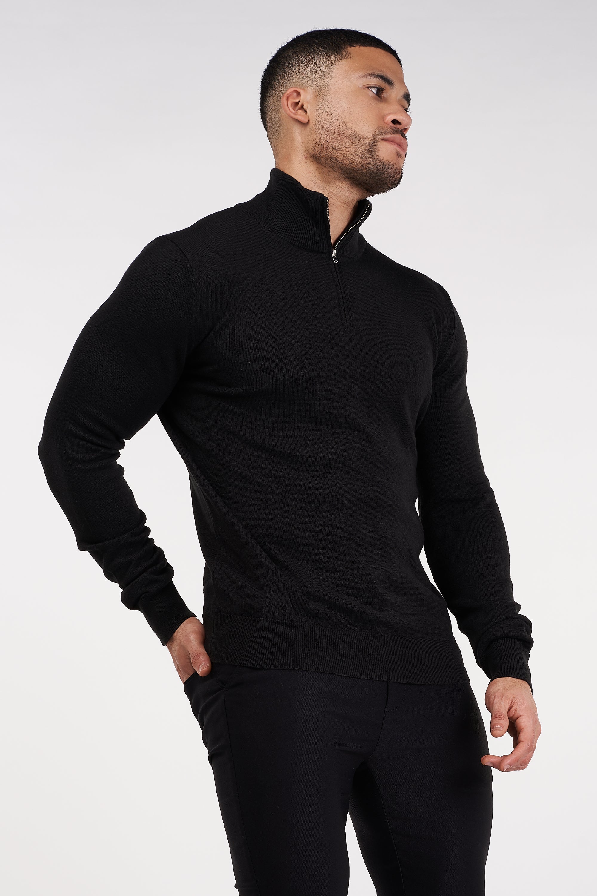 THE BELMONT QUARTER ZIP SWEATER