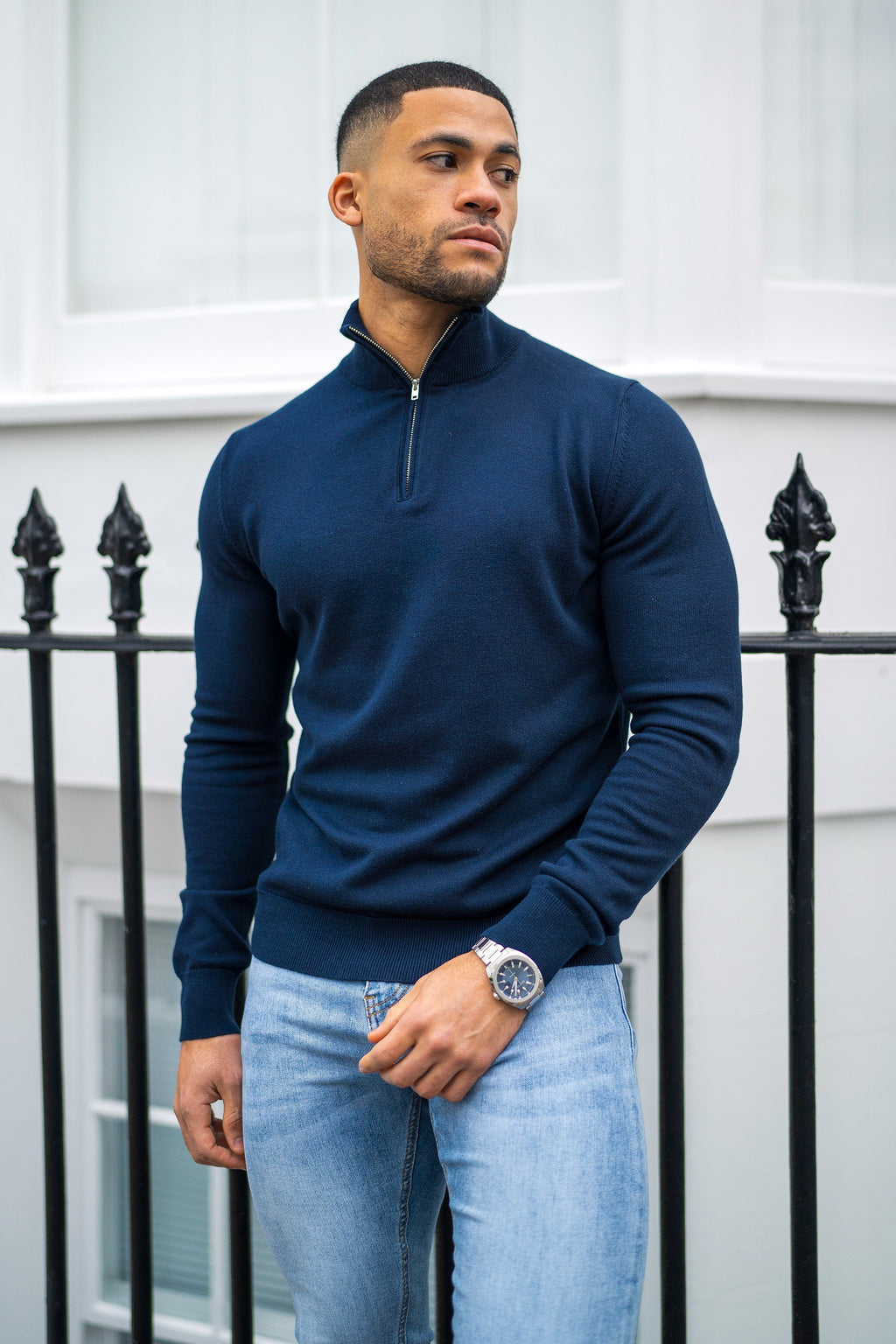 THE BELMONT QUARTER ZIP SWEATER