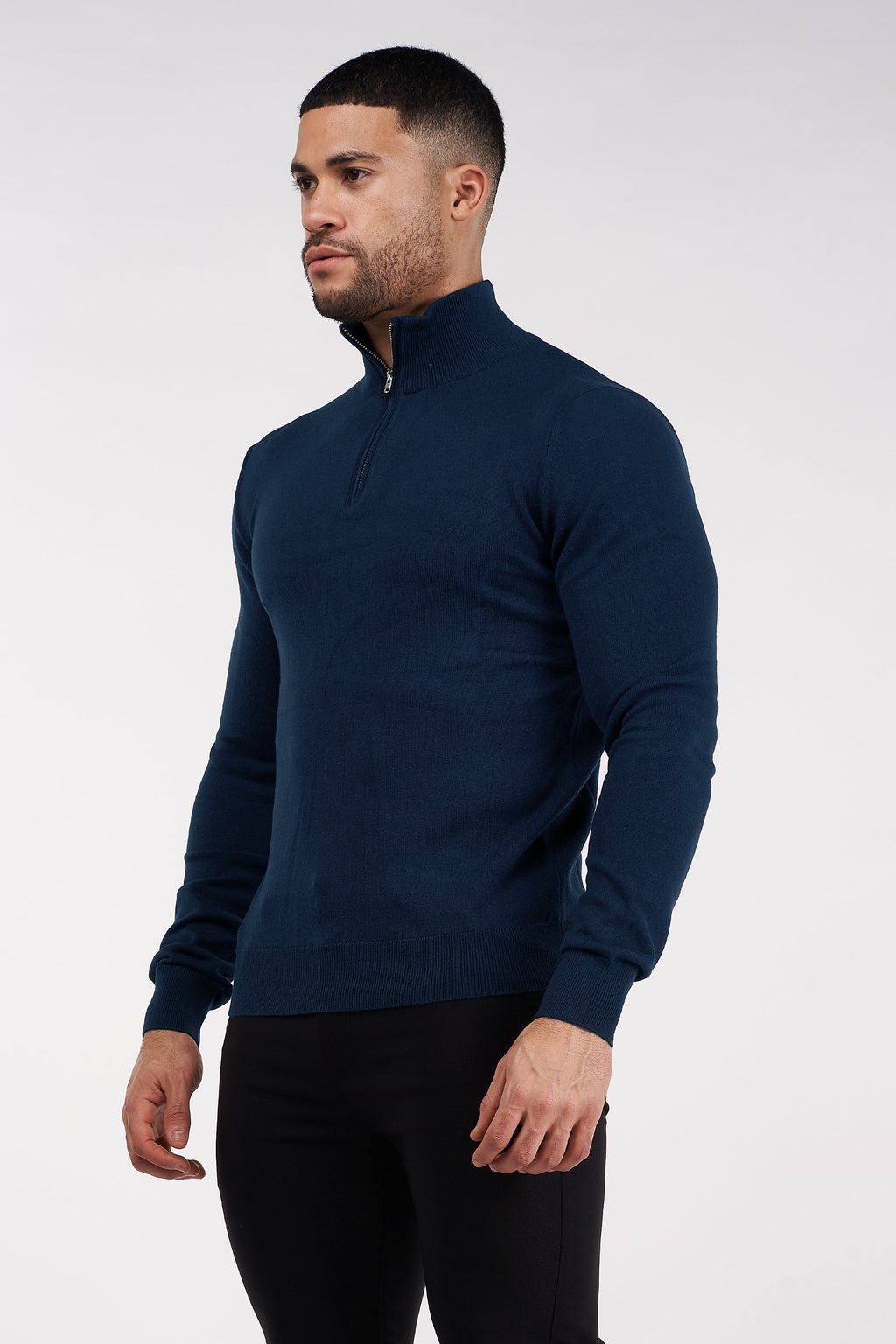 THE BELMONT QUARTER ZIP SWEATER