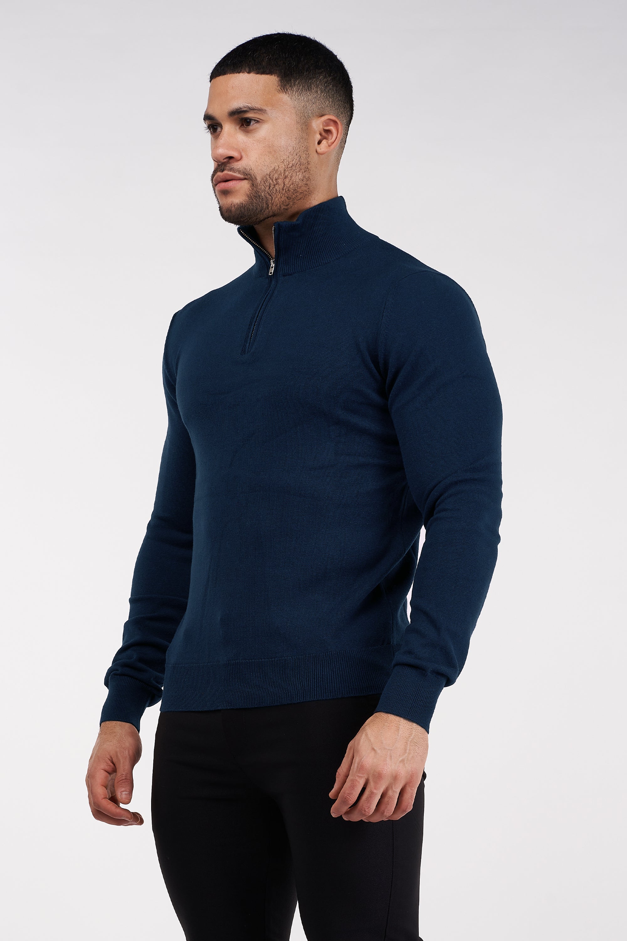THE BELMONT QUARTER ZIP SWEATER