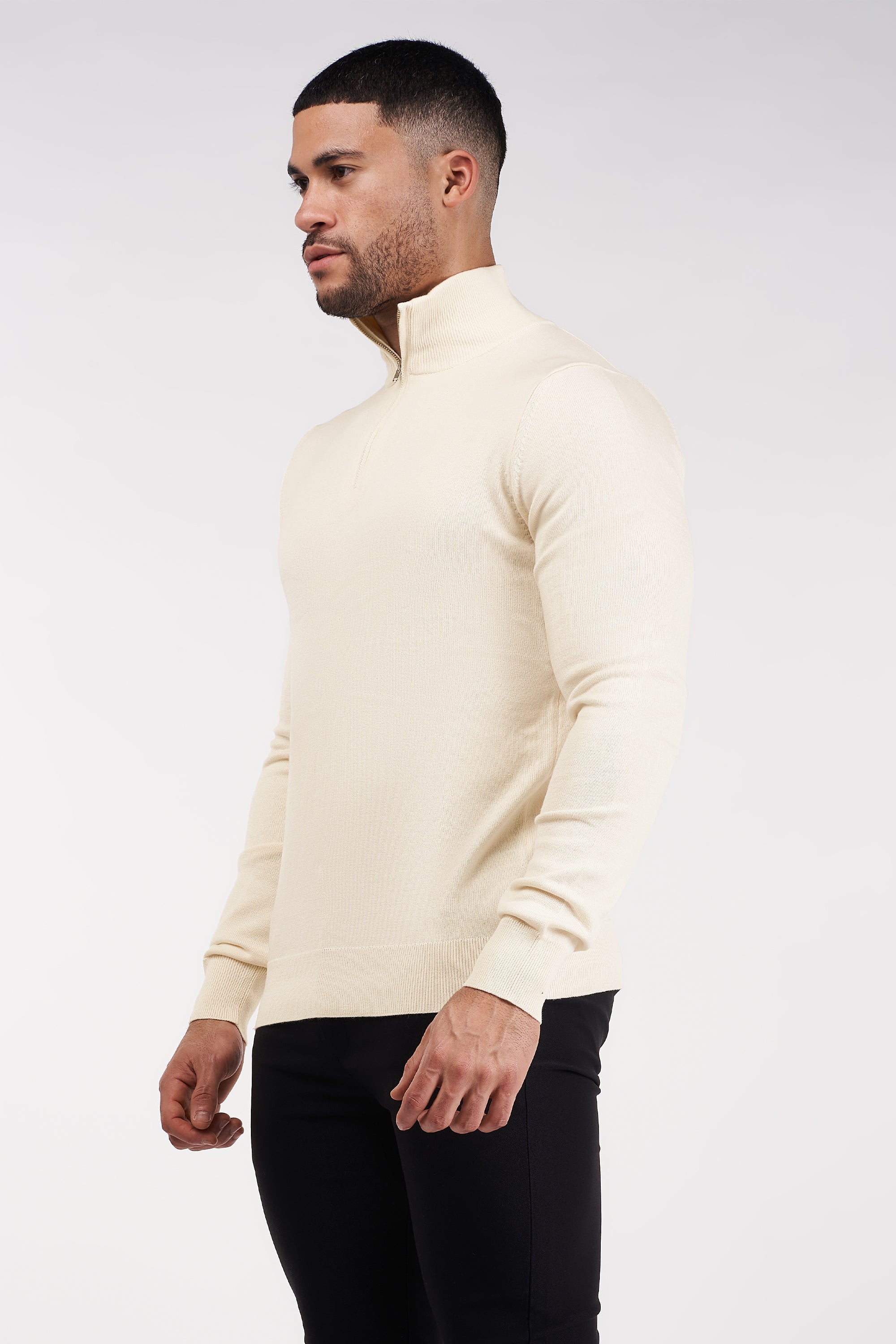 THE BELMONT QUARTER ZIP SWEATER