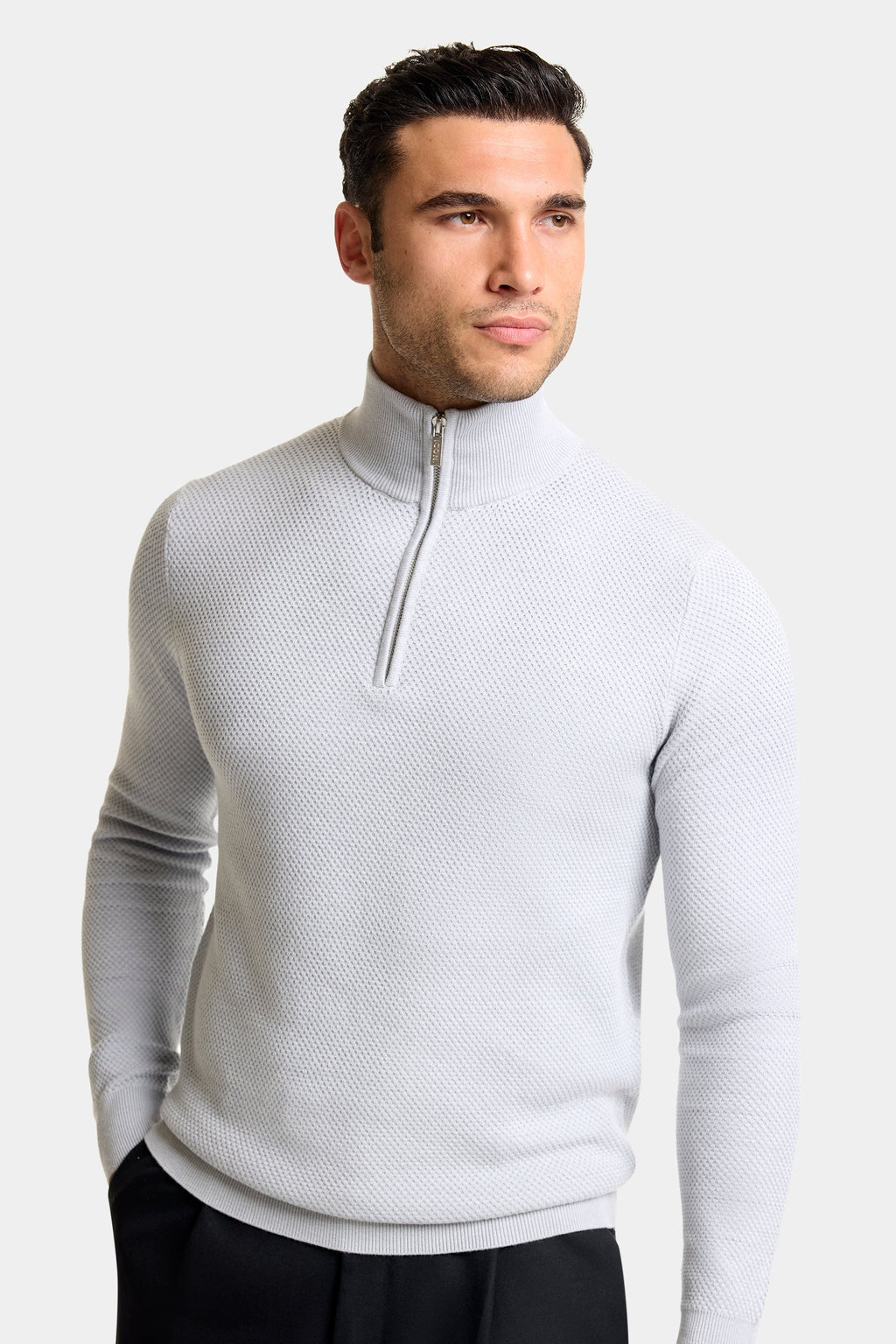 THE HUDSON QUARTER ZIP SWEATER