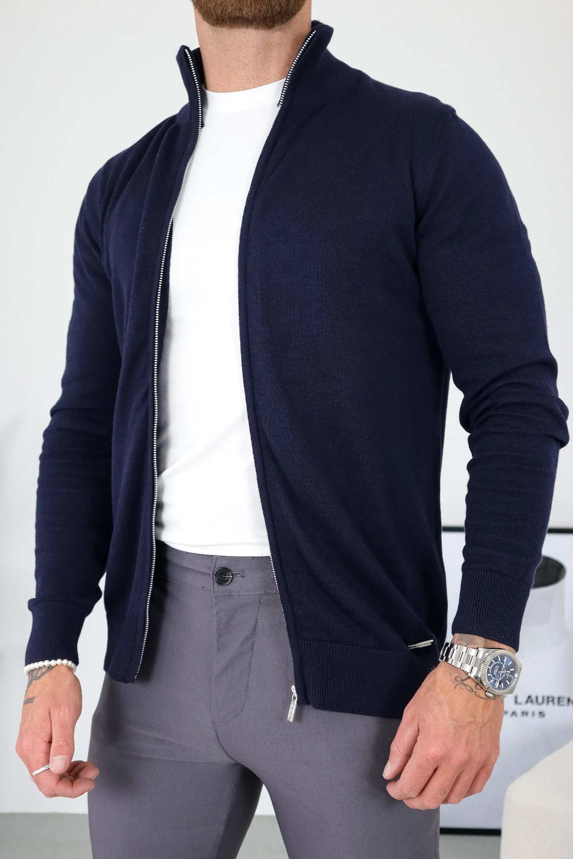 THE BELMONT FULL ZIP SWEATER
