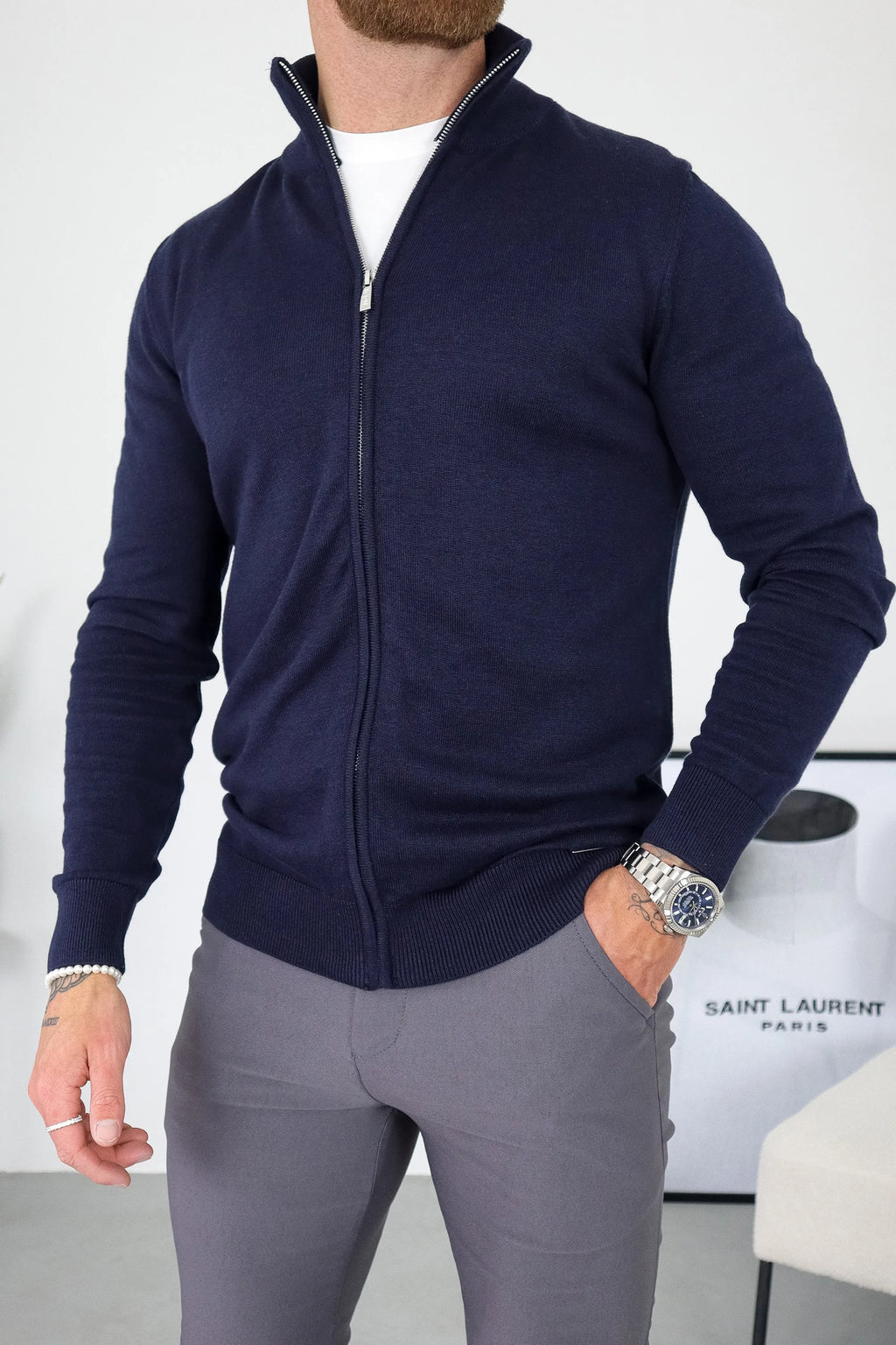THE BELMONT FULL ZIP SWEATER